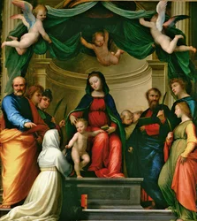 The Mystic Marriage of St. Catherine of Siena with Saints, 1511